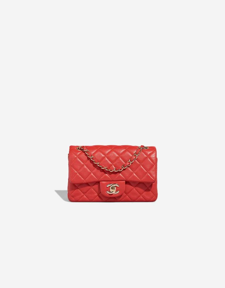 Chanel Timeless Mini Rectangular Lammleder Red Front | Verkaufen Sie Ihre Designer-Tasche