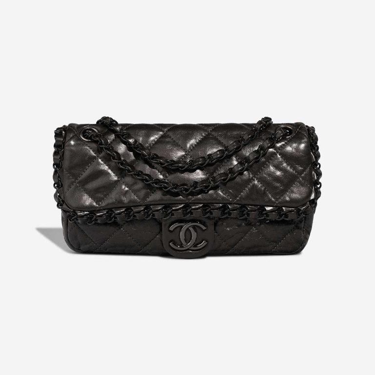 Chanel Timeless Medium Aged Kalbsleder Black Front | Verkaufen Sie Ihre Designer-Tasche