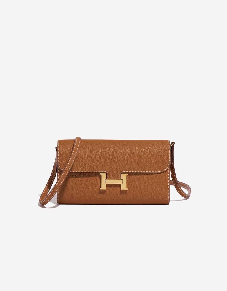 Hermès Constance To Go Epsom Gold Front | Vendez votre sac de créateur