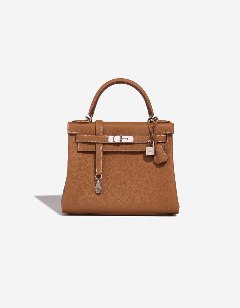 Hermès Kelly 28 Togo Gold Front | Vendez votre sac de créateur