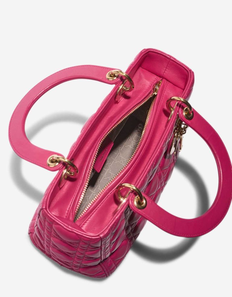 Dior Lady Medium Lammleder Pink Inside | Verkaufen Sie Ihre Designertasche