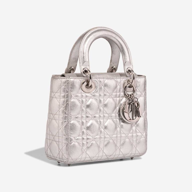 Dior Lady Small Kalbsleder Silber | Verkaufen Sie Ihre Designertasche