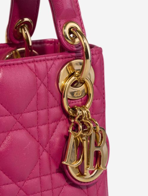 Dior Lady Mini Lamb Pink Closing System | Sell your designer bag