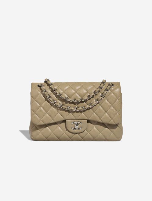 Chanel Timeless Jumbo Caviar Beige Front | Sell your designer bag