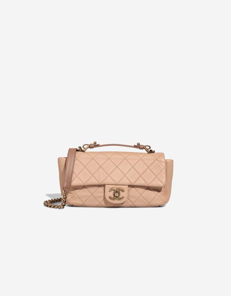 Chanel Timeless Medium Caviar Beige Front | Sell your designer bag