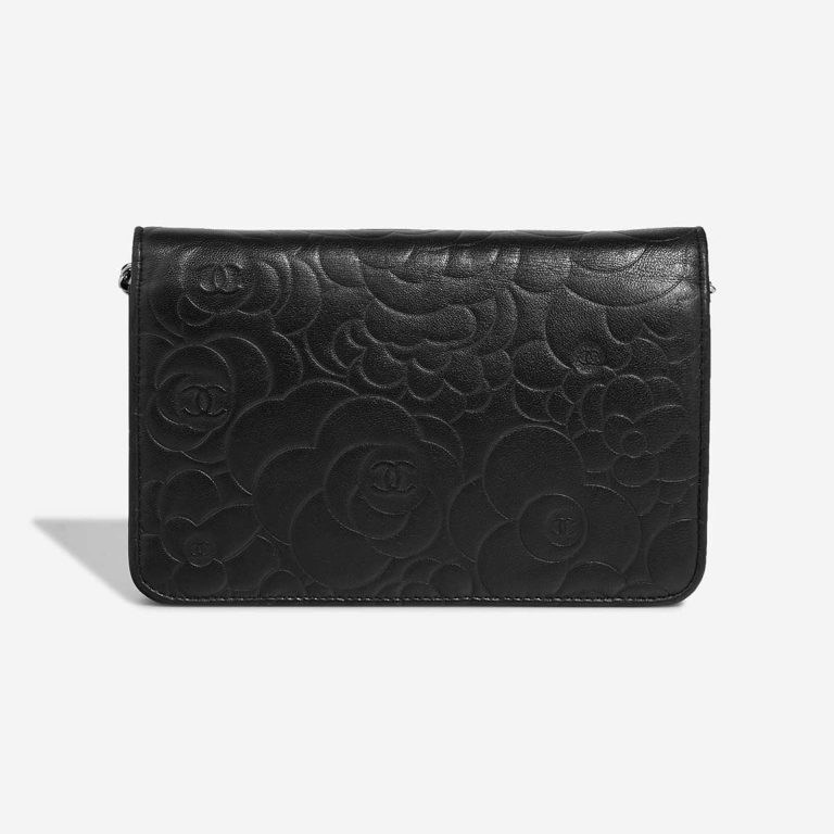 Chanel Wallet On Chain Camellia Lamb Black | Sell your designer bag