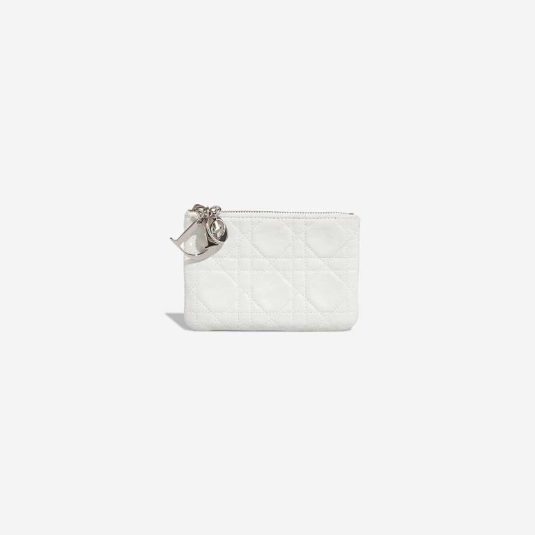 Dior Lady Medium Lammleder White Front | Verkaufen Sie Ihre Designer-Tasche