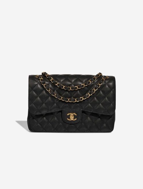 Chanel Timeless Jumbo Caviar Black Front | Sell your designer bag