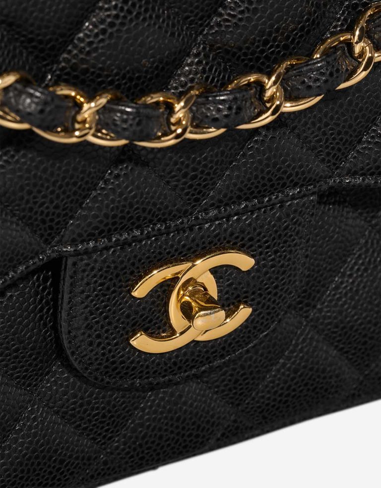 Chanel Timeless Jumbo Veau Grainé Noir Front | Vendez votre sac de créateur