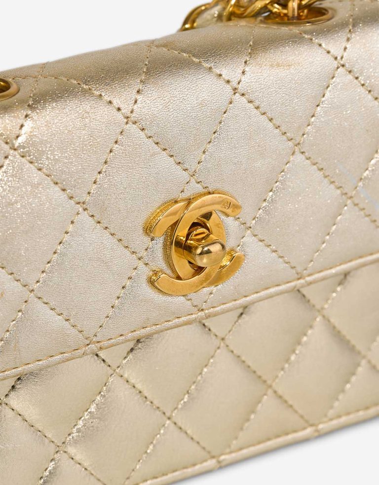 Chanel Timeless Extra Mini Lamb Gold Front | Sell your designer bag