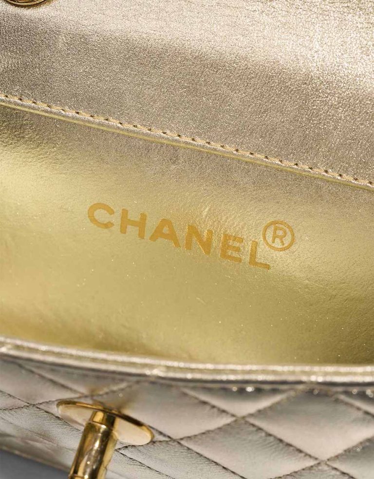 Chanel Timeless Extra Mini Lamb Gold Logo | Sell your designer bag