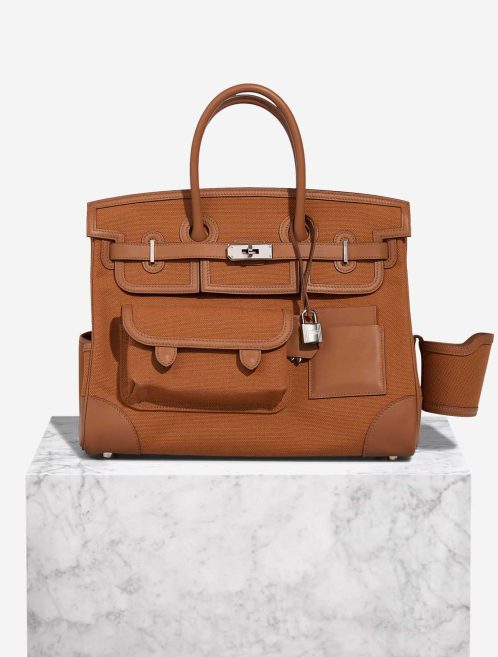 Hermès Birkin Cargo 35 Toile Goeland / Swift Gold Front | Sell your designer bag