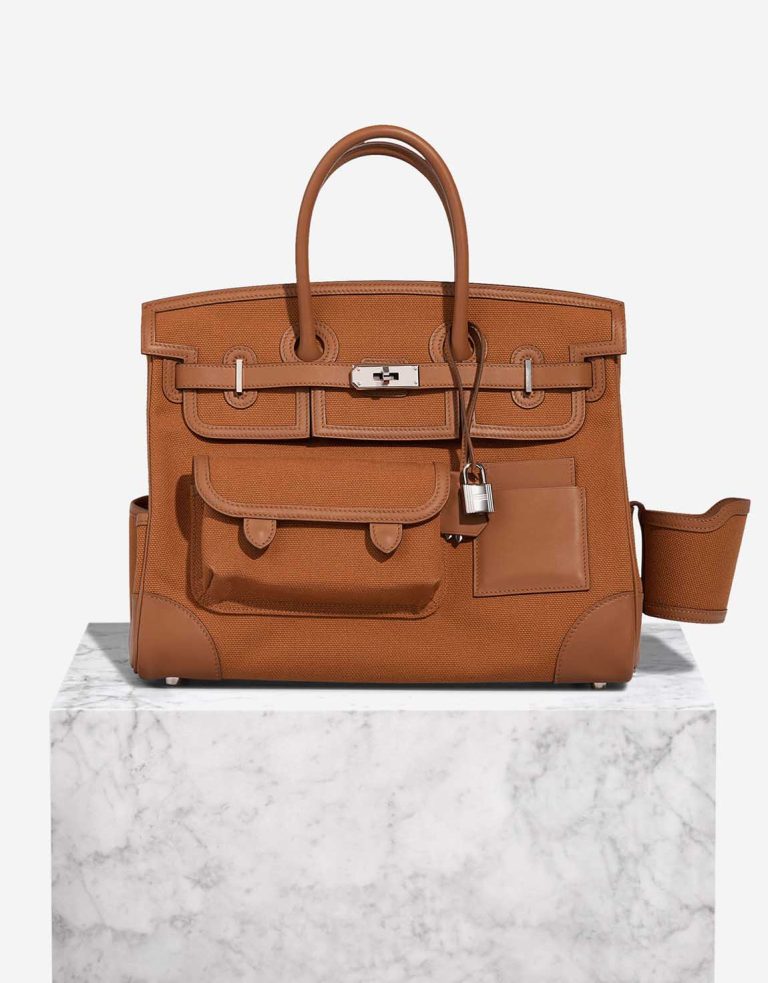 Hermès Birkin Cargo 35 Toile Goeland / Swift Gold Front | Sell your designer bag