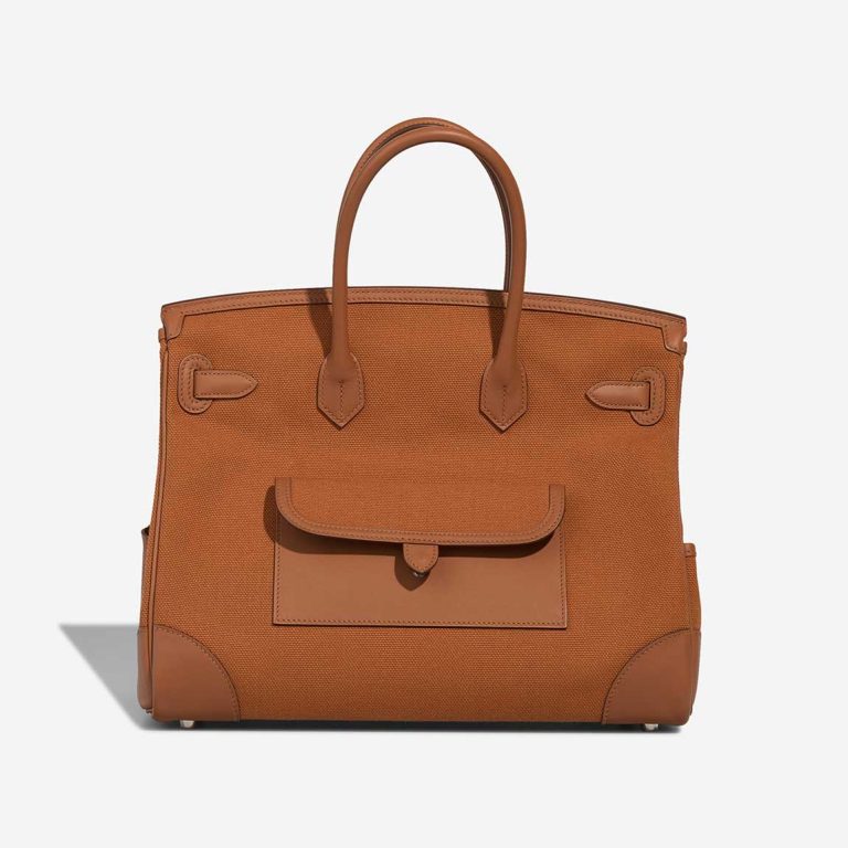 Hermès Birkin Cargo 35 Toile Goeland / Swift Gold | Verkaufen Sie Ihre Designer-Tasche