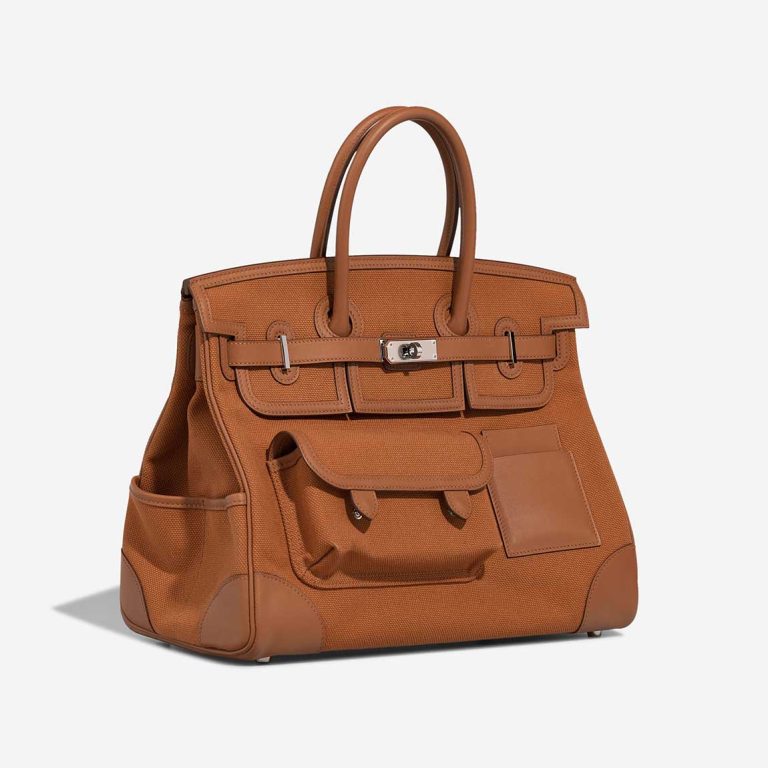 Hermès Birkin Cargo 35 Toile Goeland / Swift Gold | Verkaufen Sie Ihre Designer-Tasche