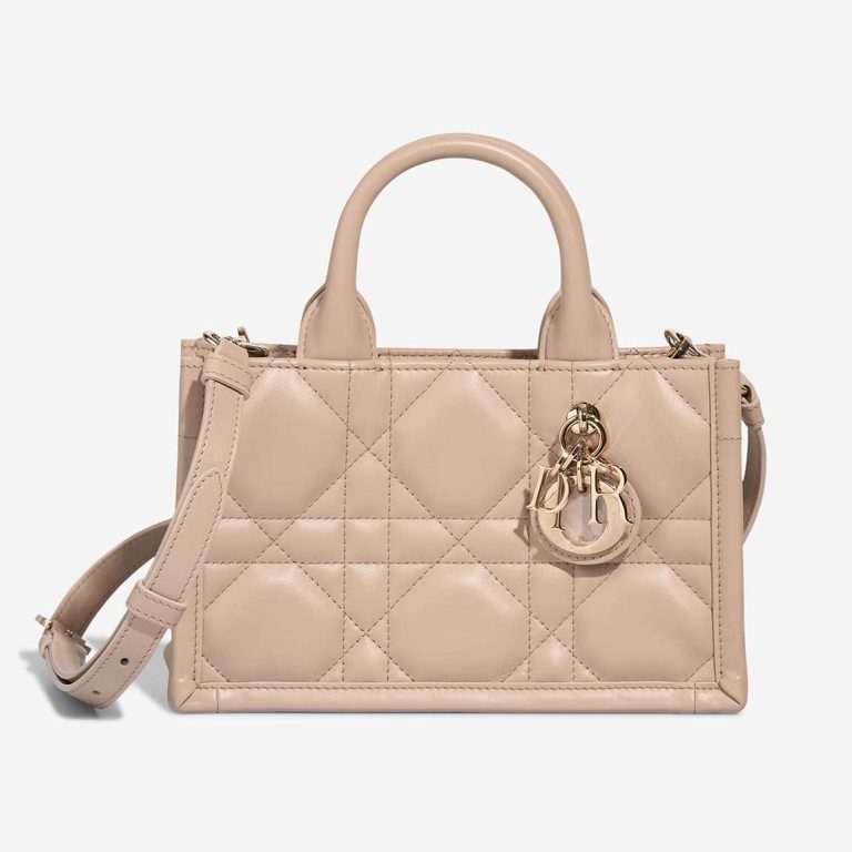 Dior Book Tote Mini Calf Beige Front | Sell your designer bag