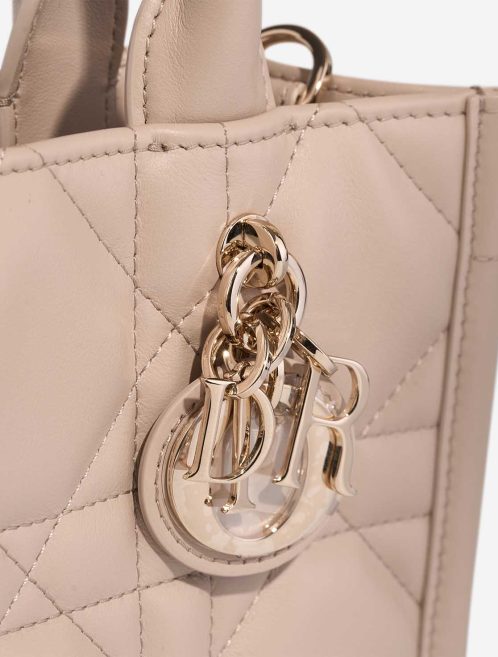 Dior Book Tote Mini Calf Beige Closing System | Sell your designer bag