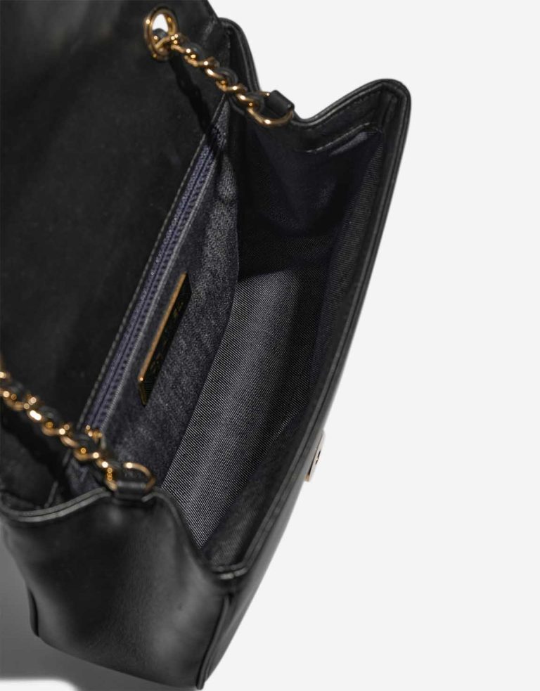 Chanel Mania Flap Bag Lammleder  / Denim Black Inside | Verkaufen Sie Ihre Designer-Tasche