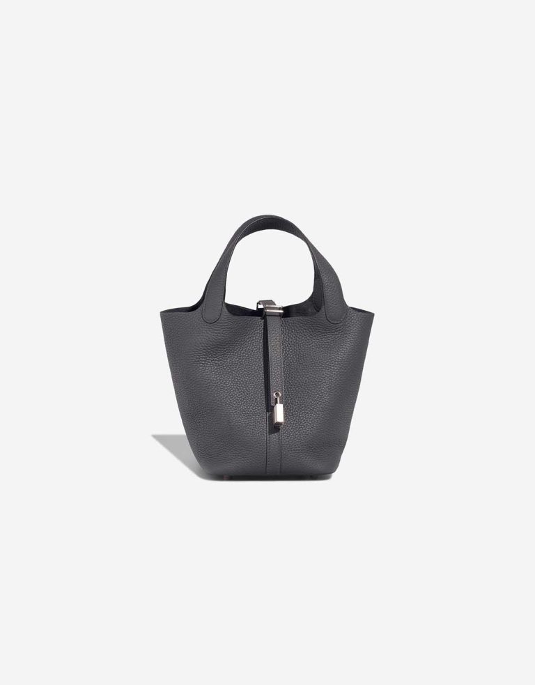 Hermès Picotin 18 Clémence Gris Misty Front | Sell your designer bag