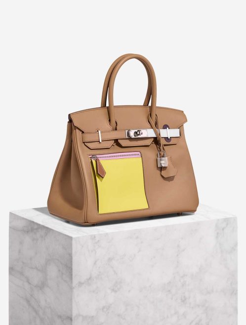 Hermès Birkin Colormatic 30 Swift Chai / Limette / Bleu Brume / Mauve Sylvestre / Nata / Cassis Front | Verkaufen Sie Ihre Designertasche