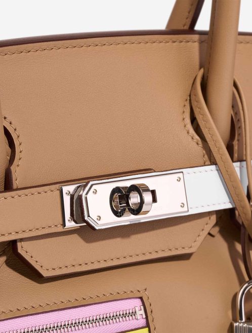 Hermès Birkin Colormatic 30 Swift Chai / Limette / Bleu Brume / Mauve Sylvestre / Nata / Cassis Verschlusssystem | Verkaufen Sie Ihre Designertasche