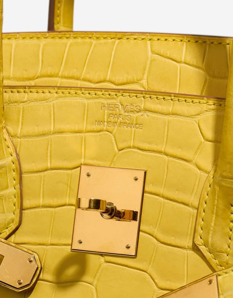 Hermès Birkin 35 Porosus Crocodile Mimosa Logo | Sell your designer bag