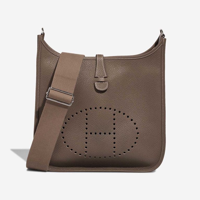 Hermès Evelyne 29 Taurillon Clémence Étoupe Front | Sell your designer bag