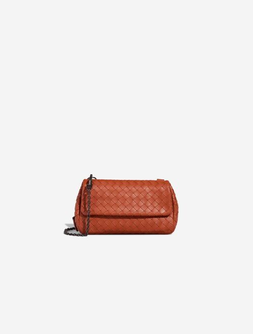 Bottega Veneta Olimpia Lamb Orange Front | Sell your designer bag