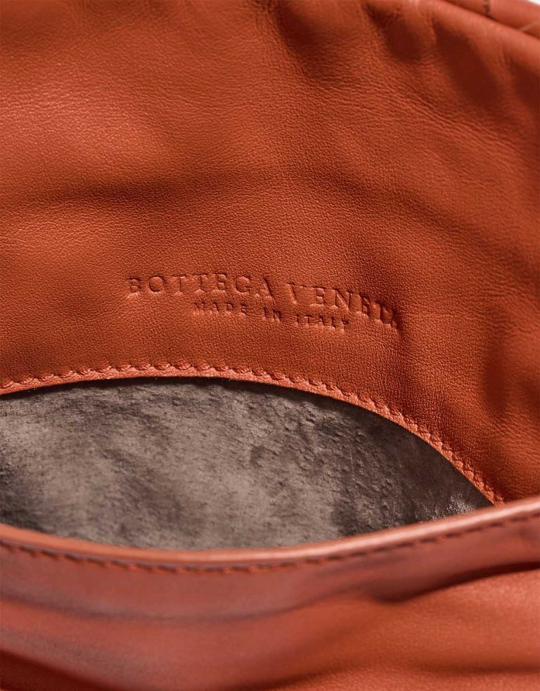 Bottega Veneta Olimpia Lamb Orange Logo | Sell your designer bag