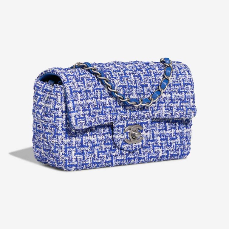 Chanel Timeless Mini Rectangular Tweed Blue / White | Sell your designer bag