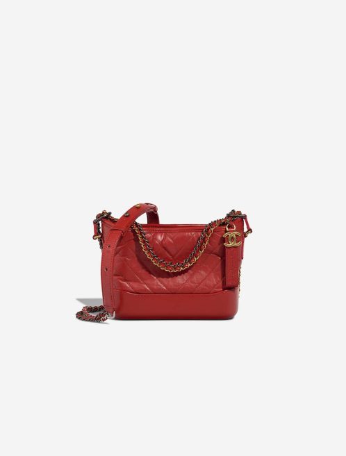 Chanel Gabrielle Small Lamb Red Front | Sell your designer bag