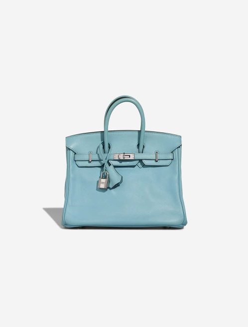 Hermès Birkin 25 Swift Bleu Atoll Front | Vendez votre sac de créateur