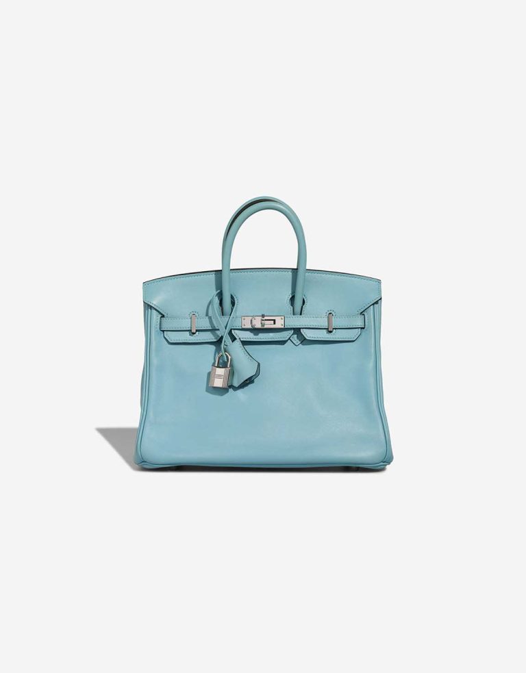 Hermès Birkin 25 Swift Bleu Atoll Front | Sell your designer bag