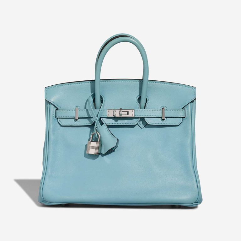 Hermès Birkin 25 Swift Bleu Atoll Front | Sell your designer bag