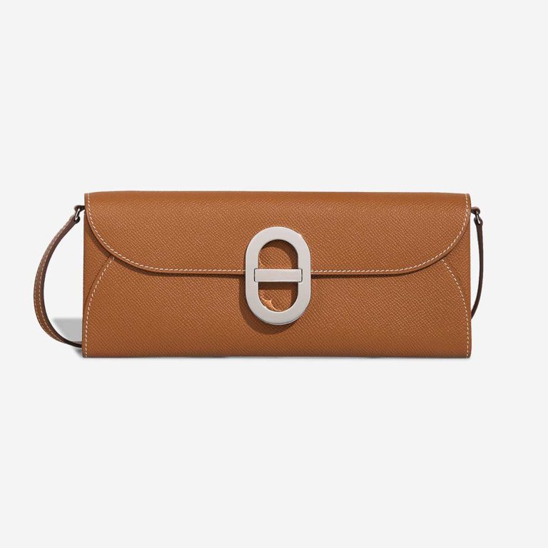 Hermès Maillon To-Go Long Wallet Epsom Gold Front | Sell your designer bag