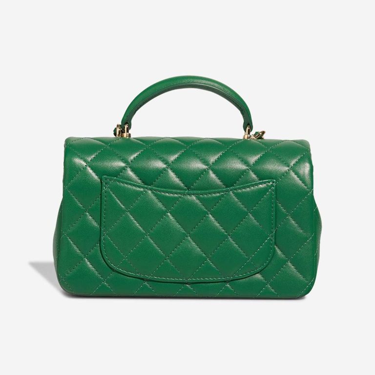 Chanel Timeless Poignée Mini Rectangulaire Agneau Vert | Vendez votre sac de créateur