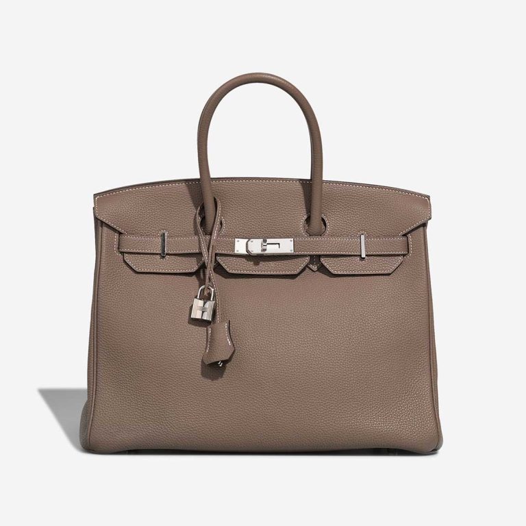 Hermès Birkin 35 Clémence Étoupe Front | Vendre votre sac de créateur