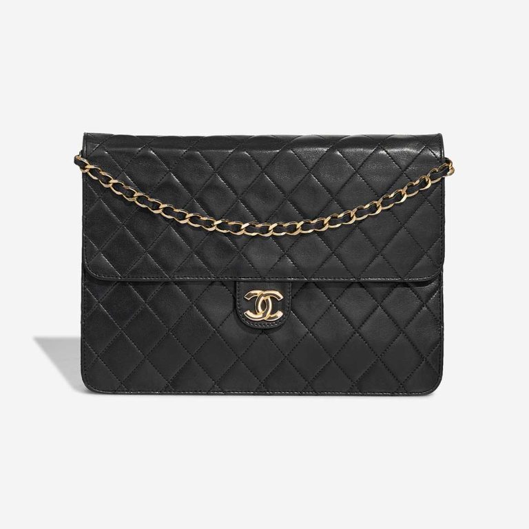 Chanel Timeless Medium Lamb Black Front | Vendez votre sac de créateur