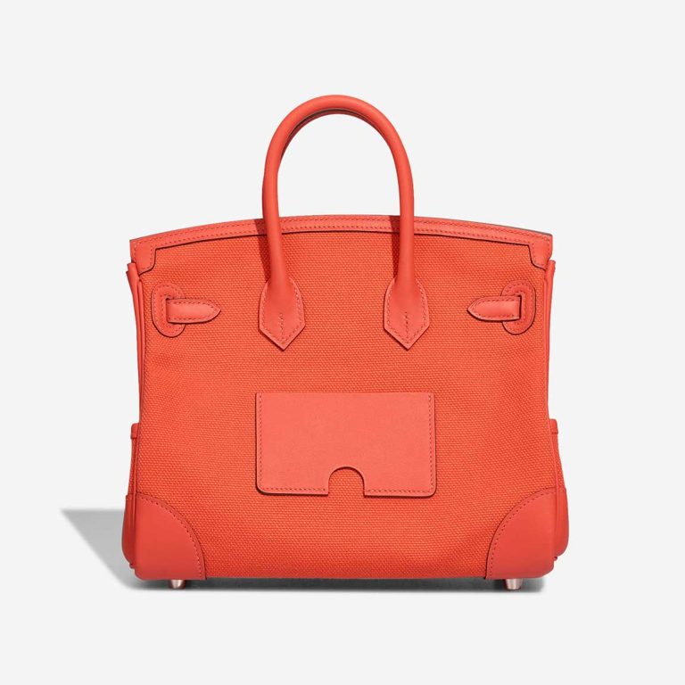 Hermès Birkin Cargo 25 Toile Goeland / Swift Orange Field | Vendez votre sac de créateur