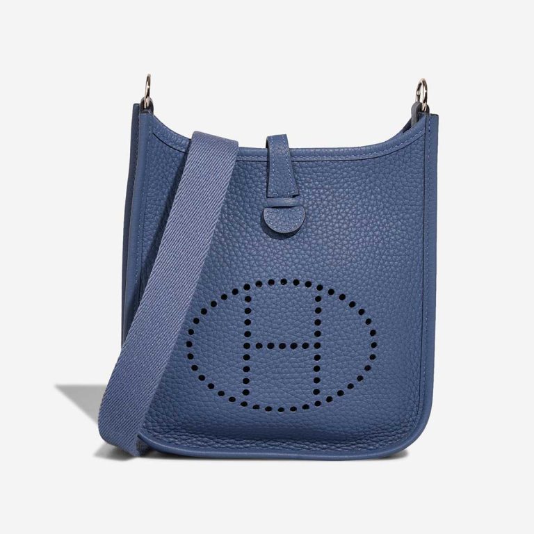 Hermès Evelyne 16 Taurillon Clémence Bleu Brighton Front | Sell your designer bag