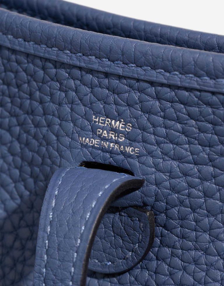 Hermès Evelyne 16 Taurillon Clémence Bleu Brighton Logo | Sell your designer bag