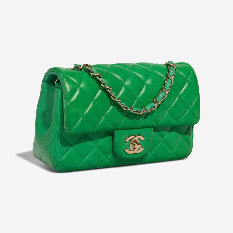 Chanel Timeless Mini Rectangular Lamb Green | Sell your designer bag