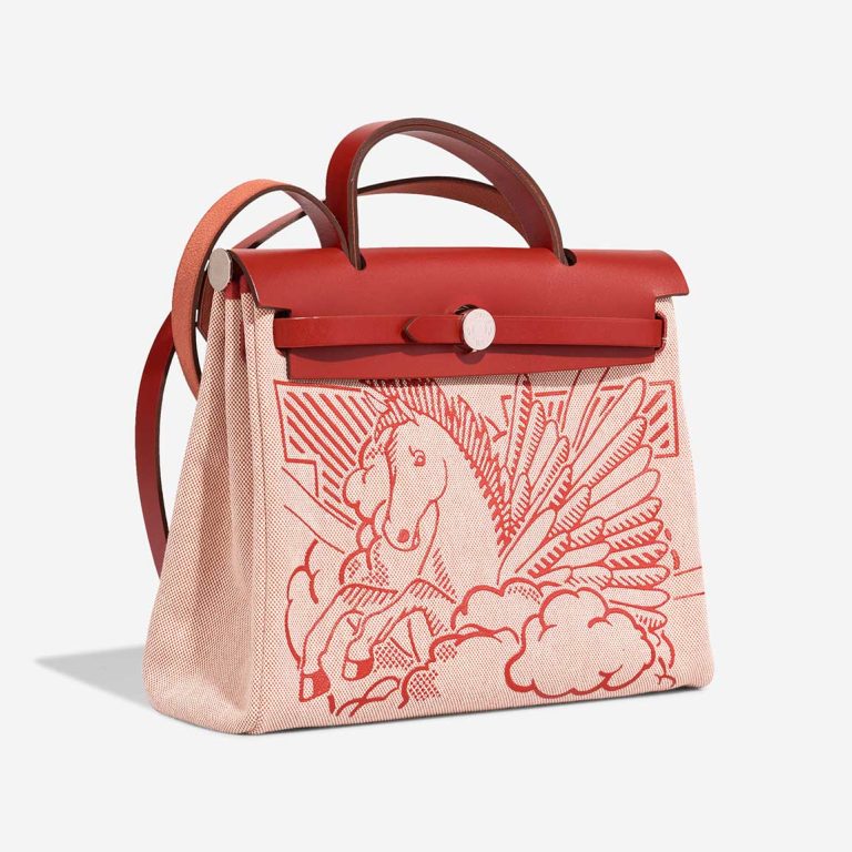 Hermès Herbag Pegasus 31 Toile H / Vache Hunter Rouge Piment / Écru / Sanguine | Sell your designer bag