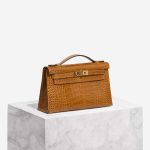 Hermès Kelly Pochette Alligator Mississippi Tabac Camel Front | Sell your designer bag