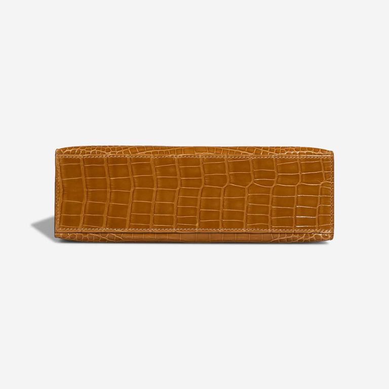 Hermès Kelly Pochette Alligator Mississippi Tabac Camel | Verkaufen Sie Ihre Designer-Tasche