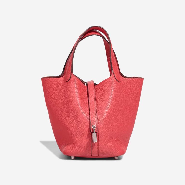 Hermès Picotin 18 Clémence Rose Texas Front | Sell your designer bag