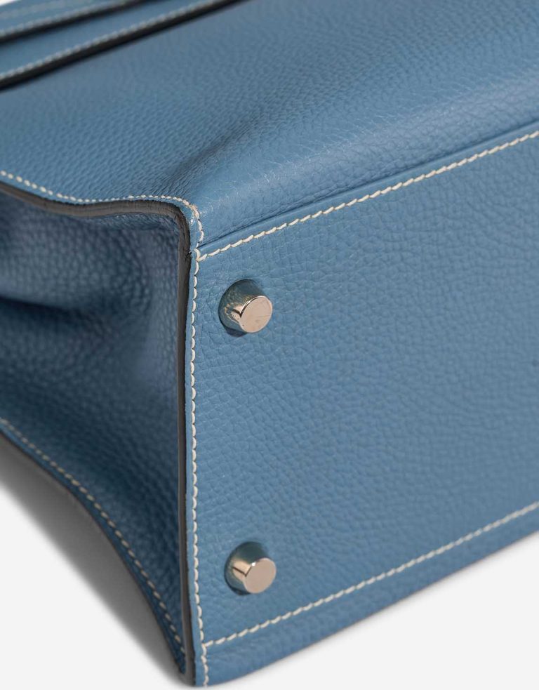 Hermès Kelly 28 Togo Blue Jean Signs of wear | Sell your designer bag