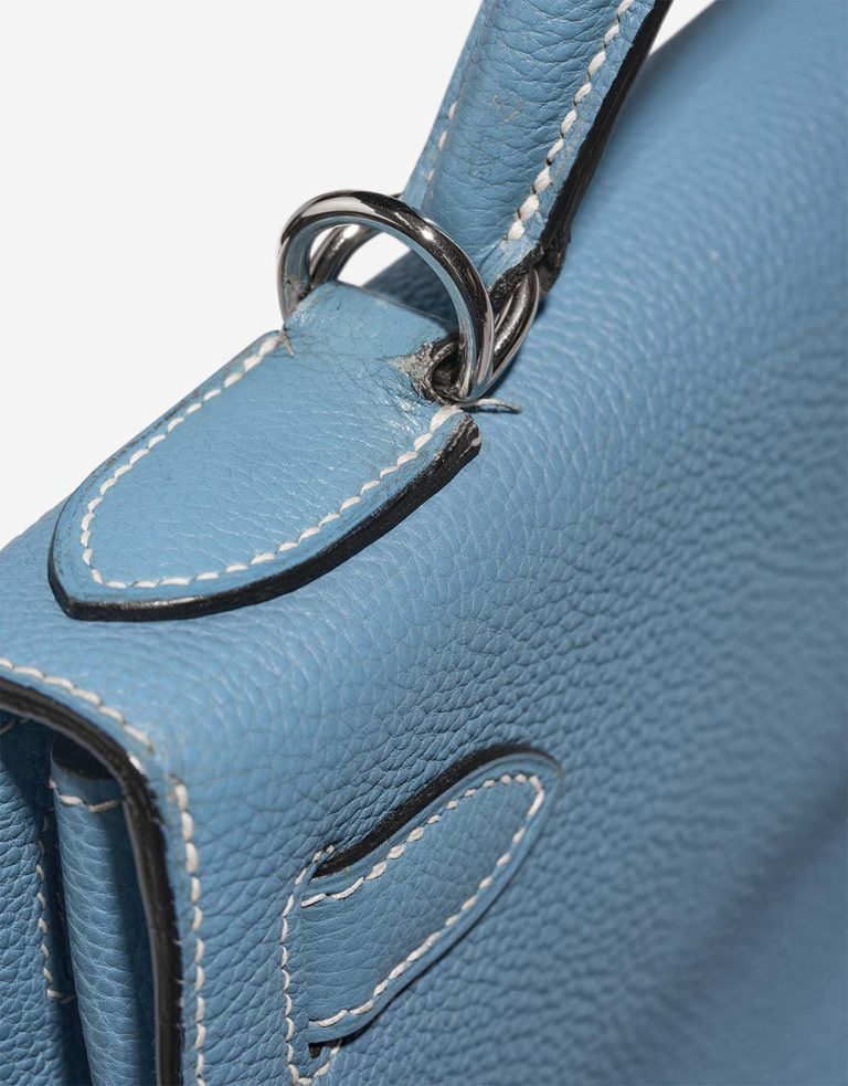 Hermès Kelly 28 Togo Blue Jean Signs of wear | Sell your designer bag