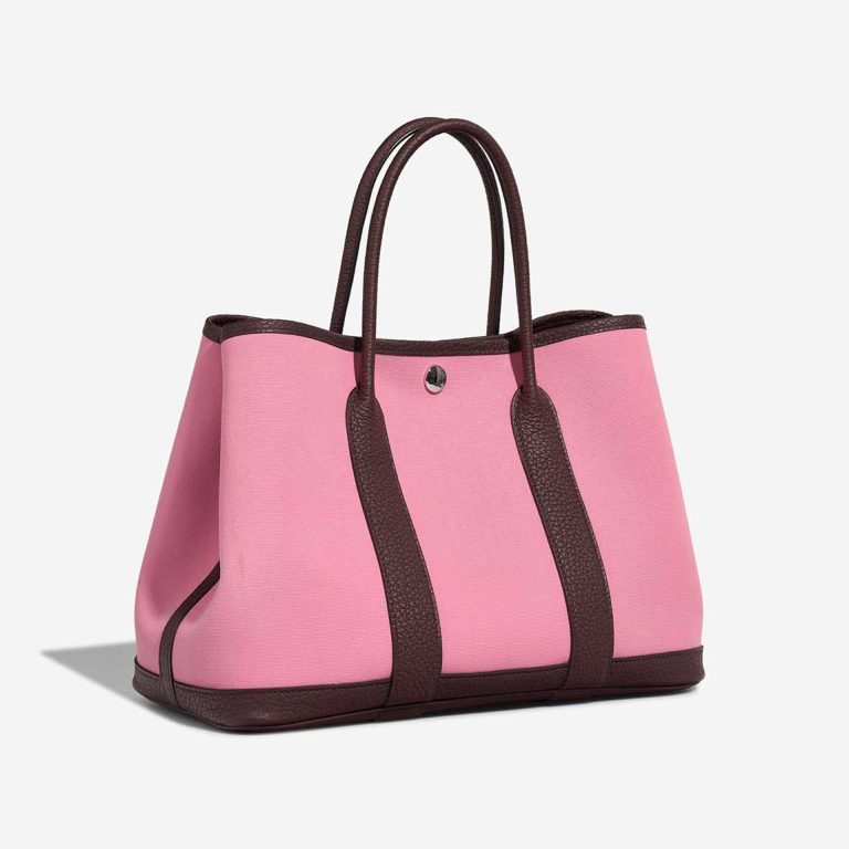 Hermès Garden Party 30 Taurillon Clémence / Toile Pink / Rouge Duchesse | Sell your designer bag