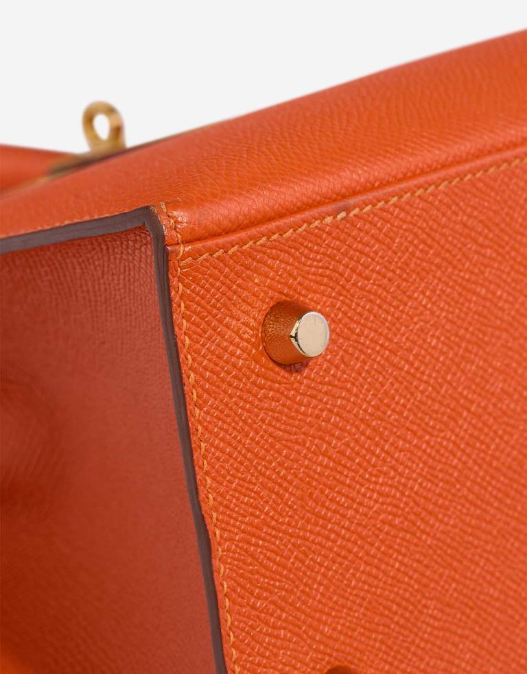 Hermès Kelly 28 Epsom Feu Signs of wear | Sell your designer bag